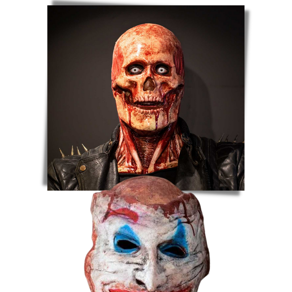Double masque d'horreur réaliste d'Halloween