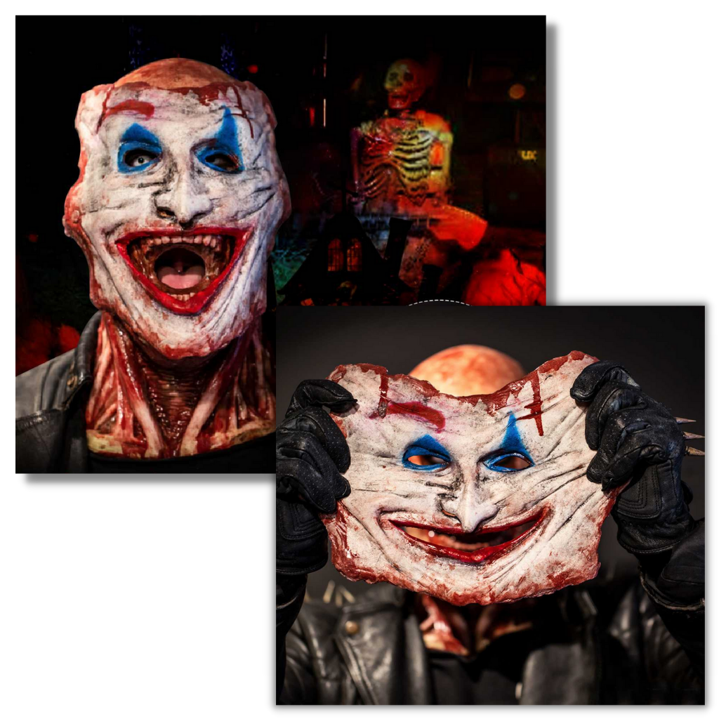 Double masque d'horreur réaliste d'Halloween