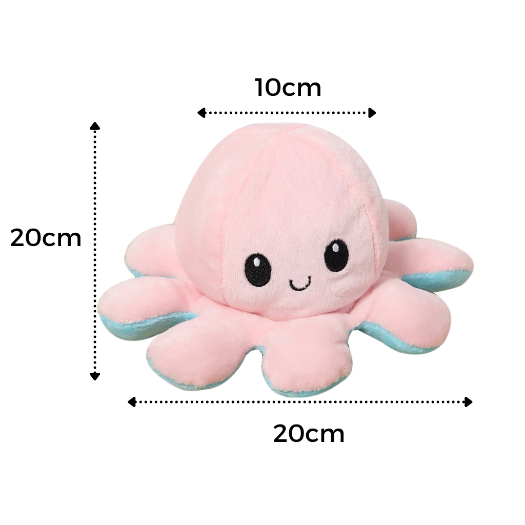 Peluche réversible mini poulpe