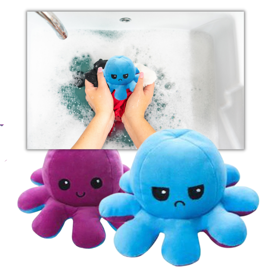 Peluche réversible mini poulpe