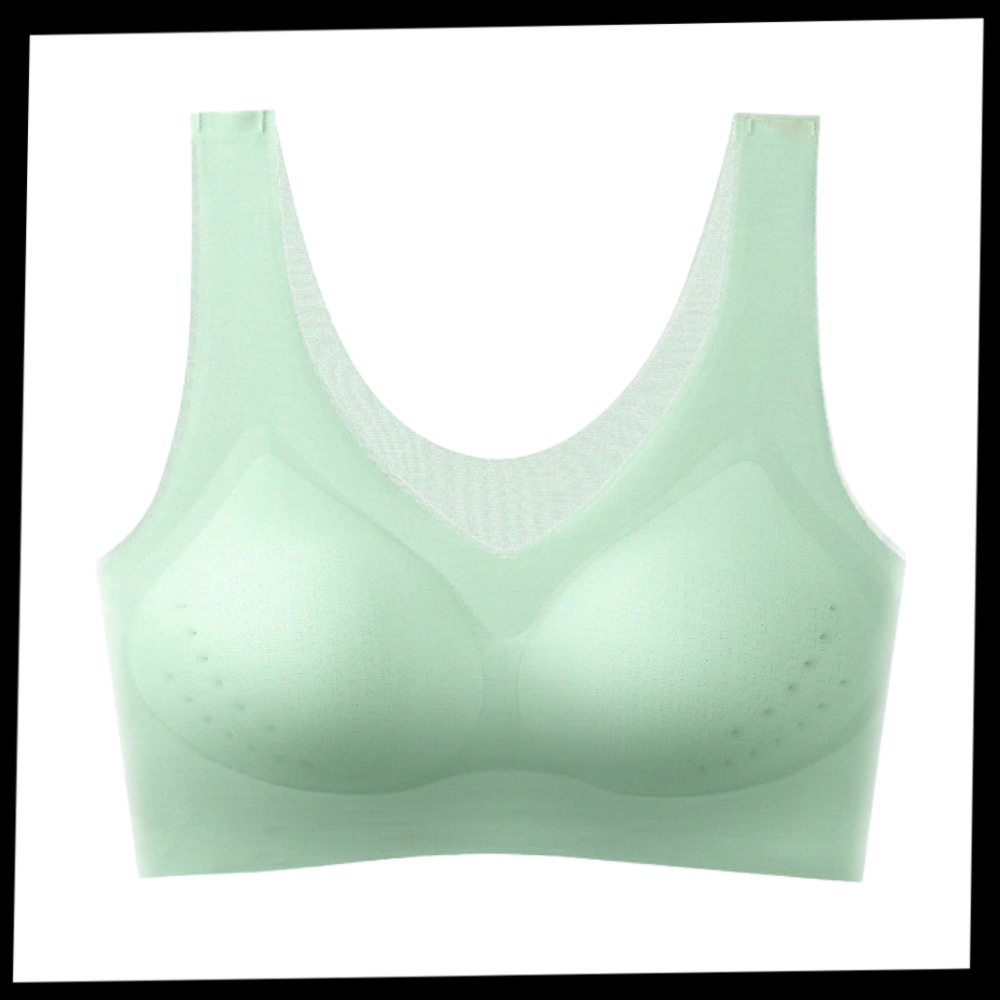 Soutien-gorge ultra-fin sans couture en soie glacée