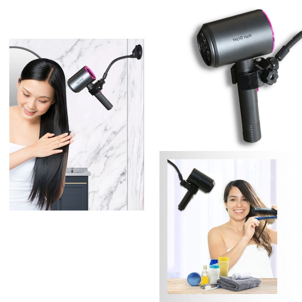 Support à mains-libres pour sèche-cheveux
