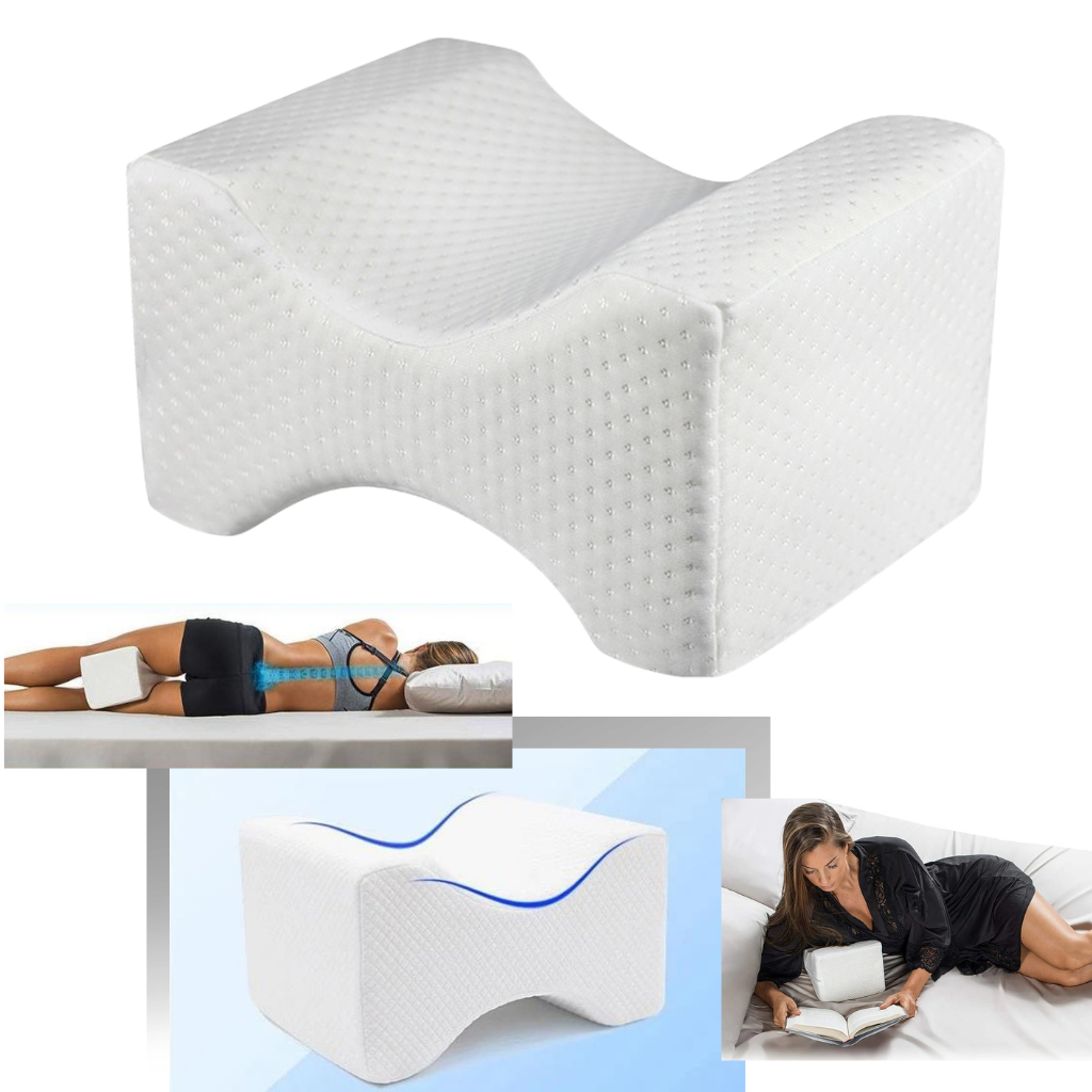 Oreiller en mousse à mémoire de forme pour entre cuisse