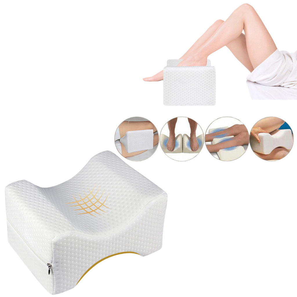 Oreiller en mousse à mémoire de forme pour entre cuisse