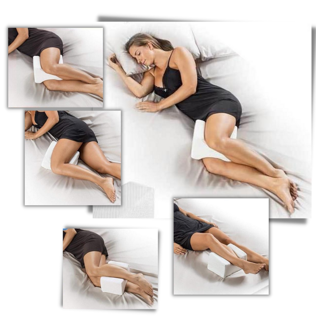 Oreiller en mousse à mémoire de forme pour entre cuisse
