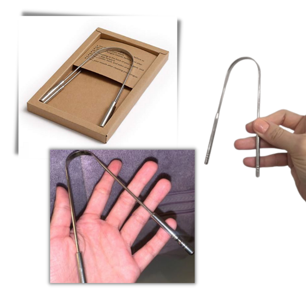 Brosse-langue en acier inoxydable