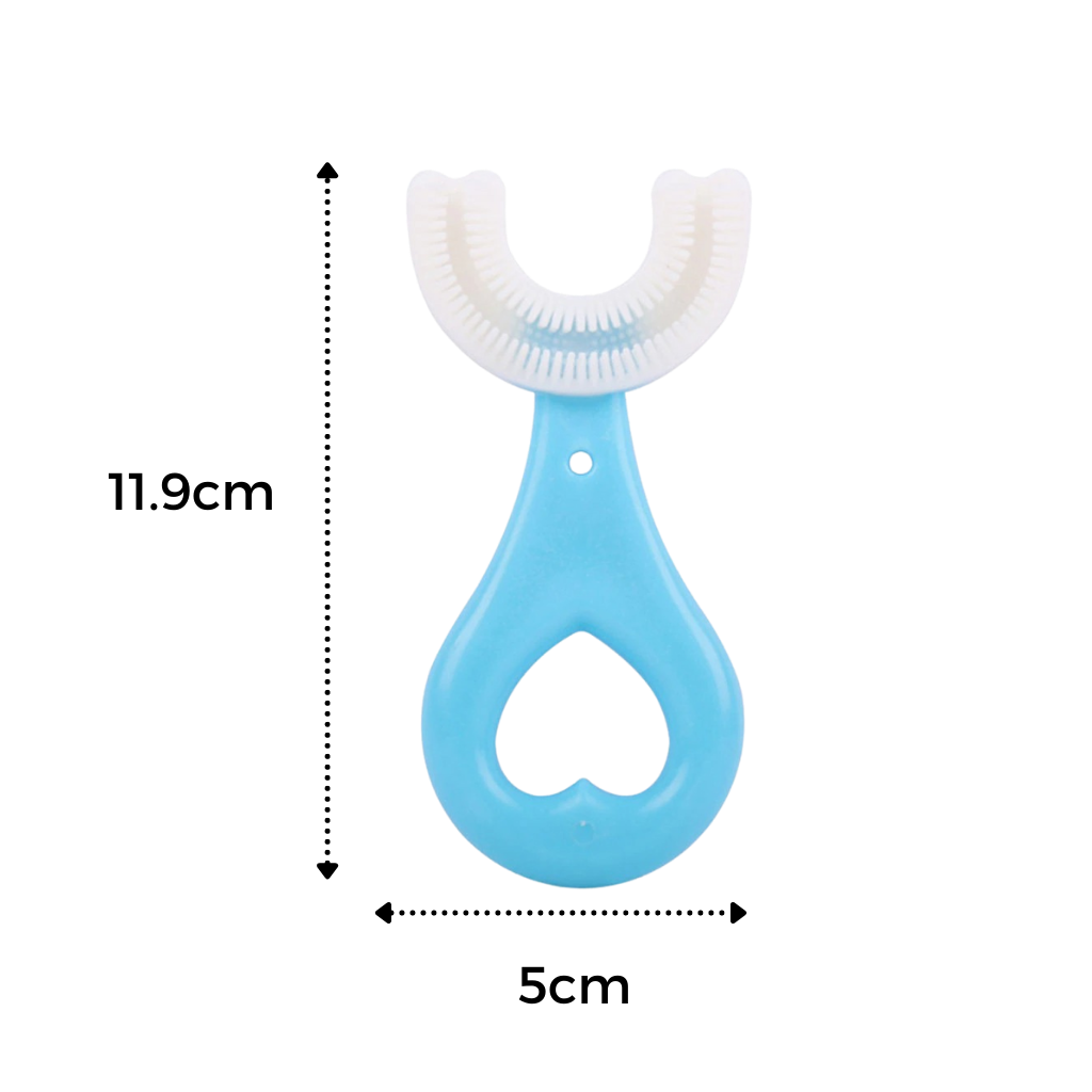 Brosse à dents en forme de U pour enfants (paquet de 2)