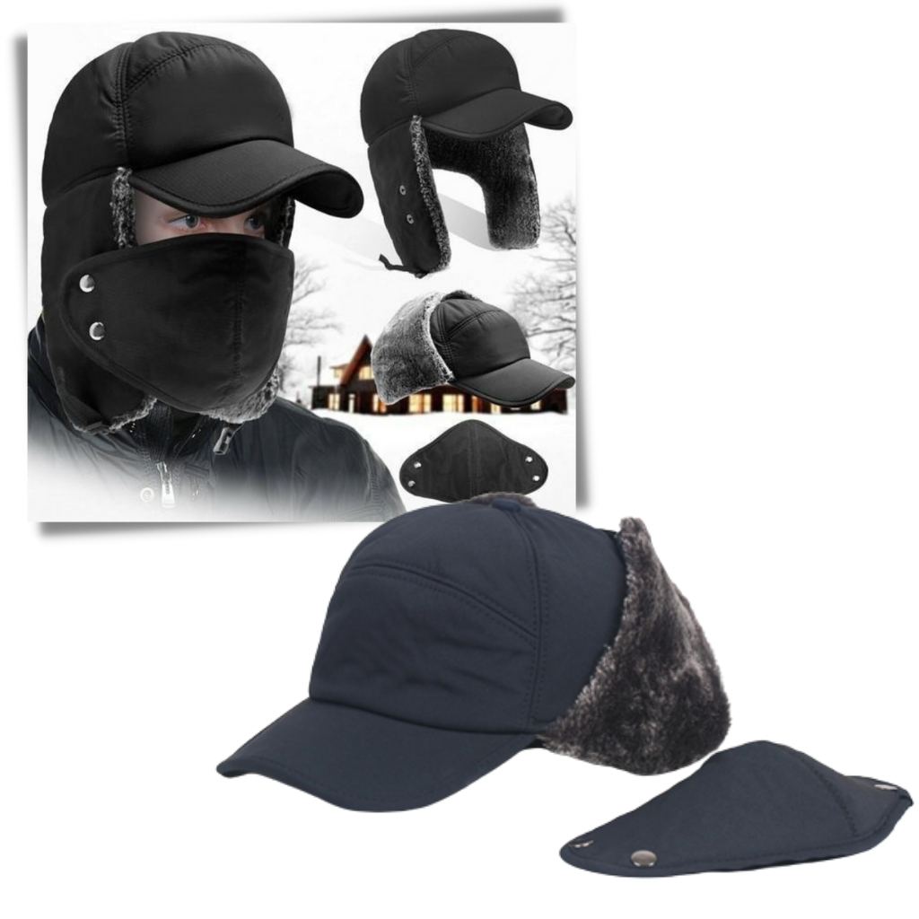 Chapeau coupe-vent unisexe pour les oreilles et le visage