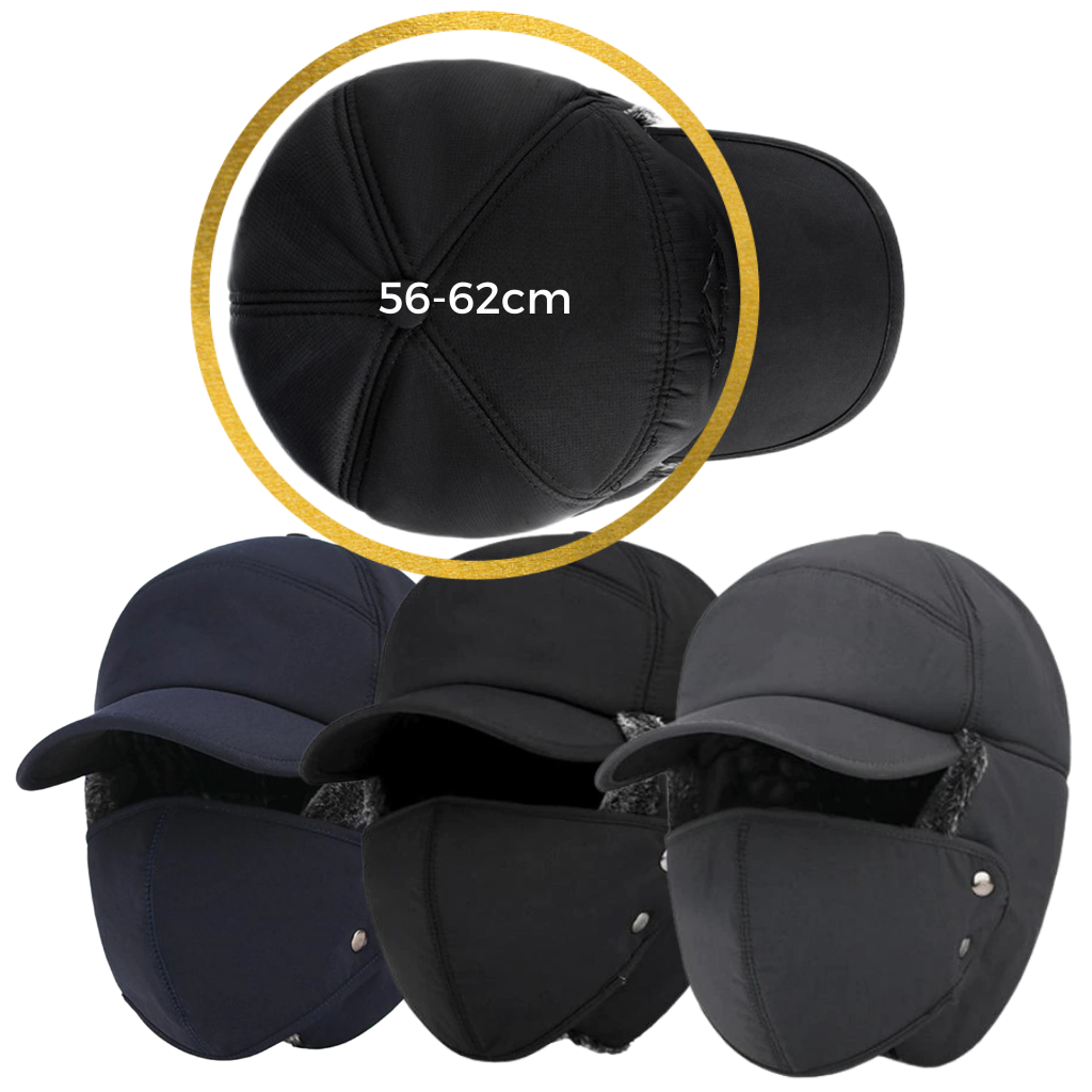 Chapeau coupe-vent unisexe pour les oreilles et le visage