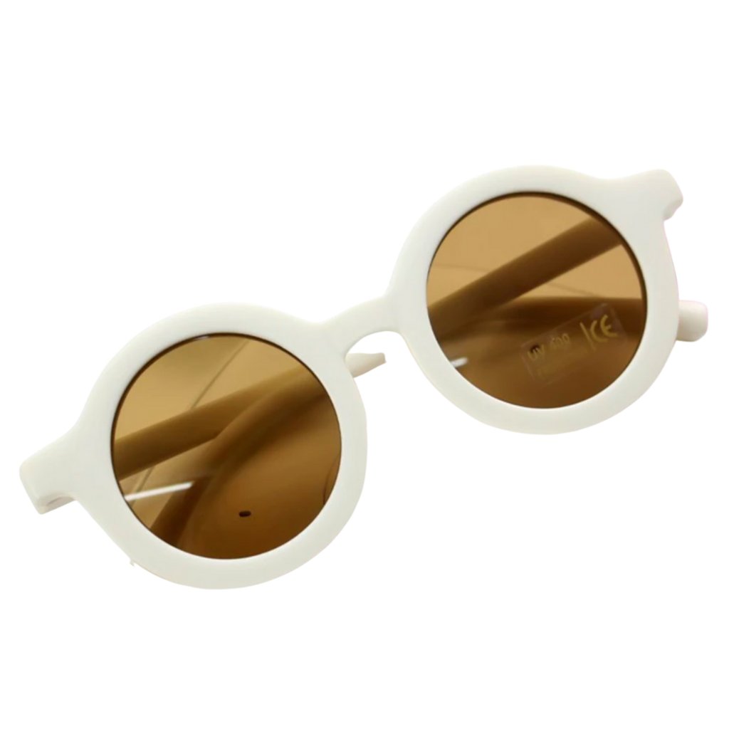 Lunettes de soleil rondes vintage pour enfant de 1 à 5 ans
