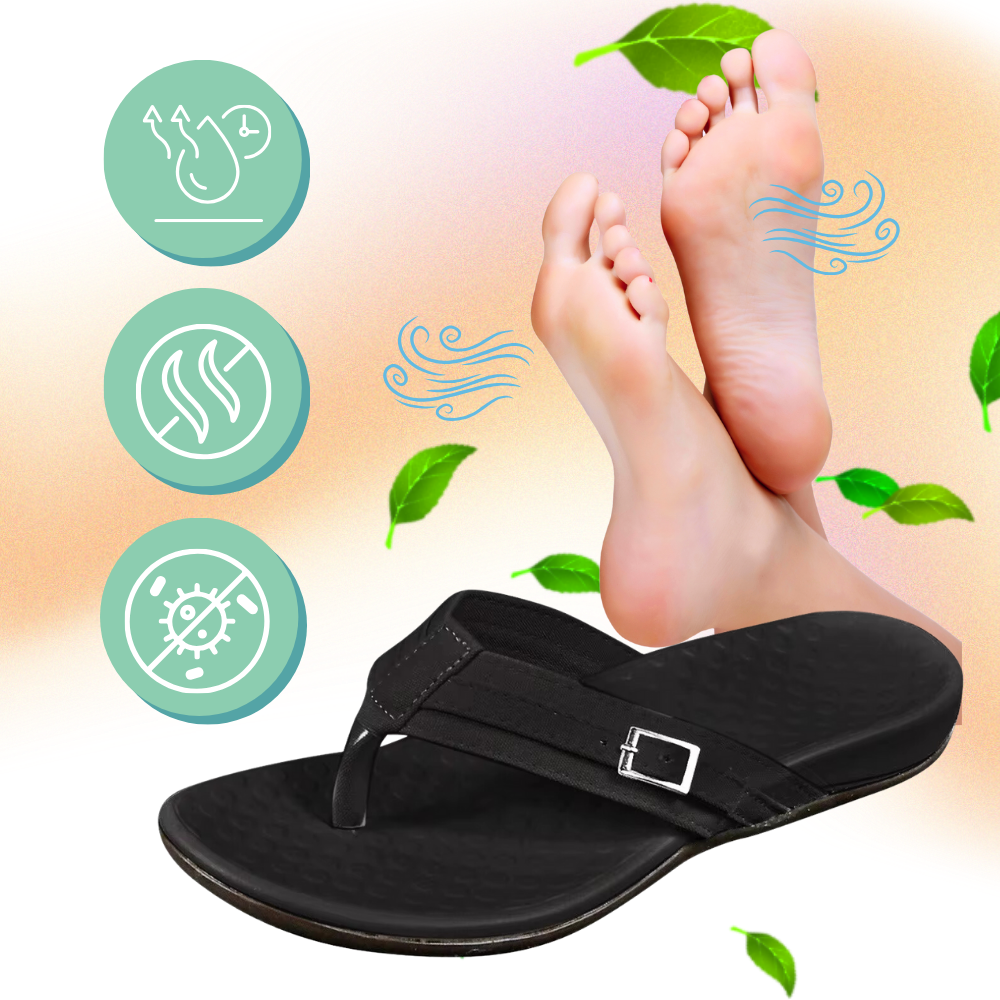 Tongs orthopédiques à brides réglables