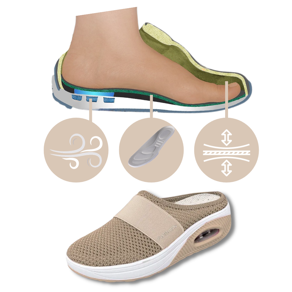 Chaussures à coussin d'air pour diabétiques