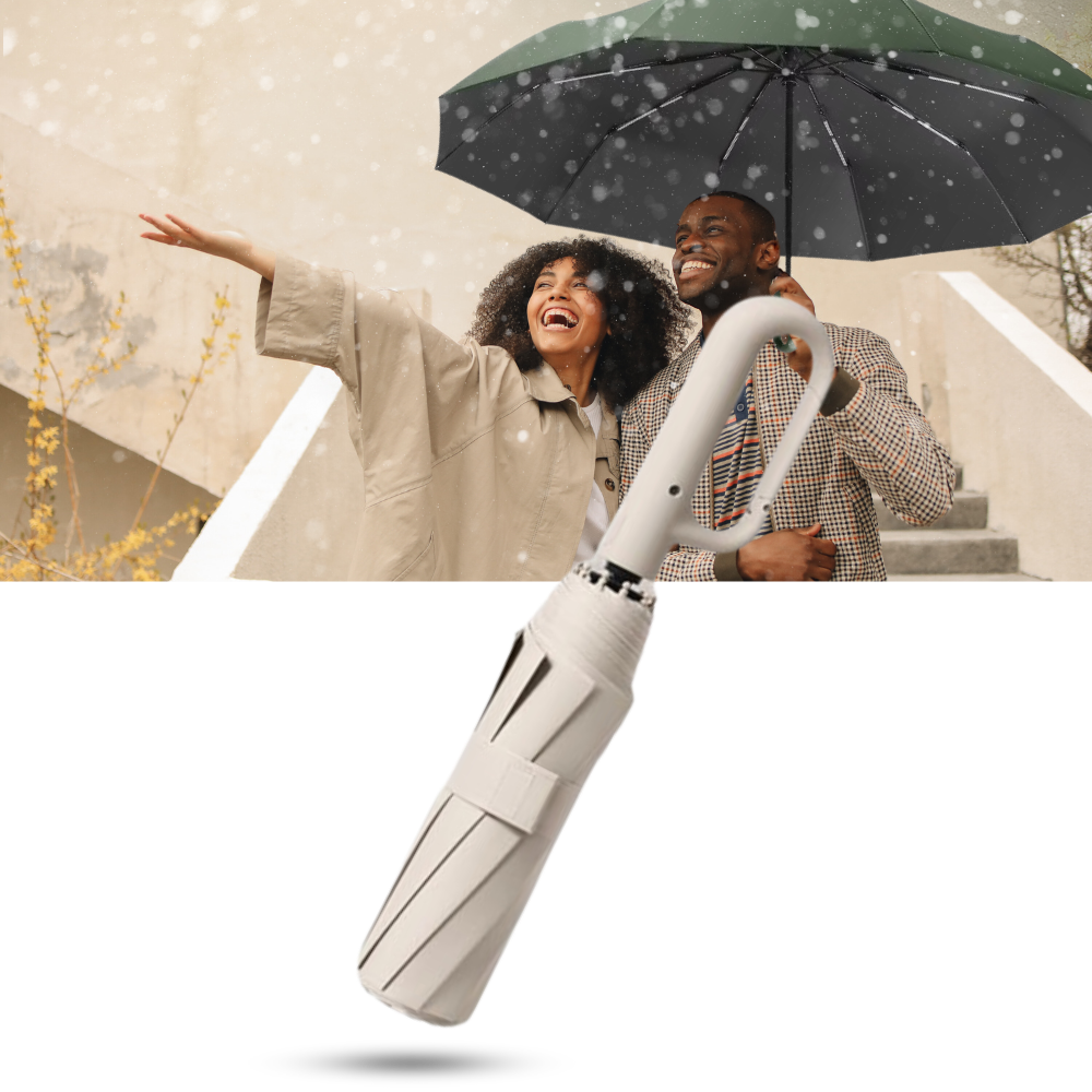 Parapluie résistant au vent à verrouillage automatique