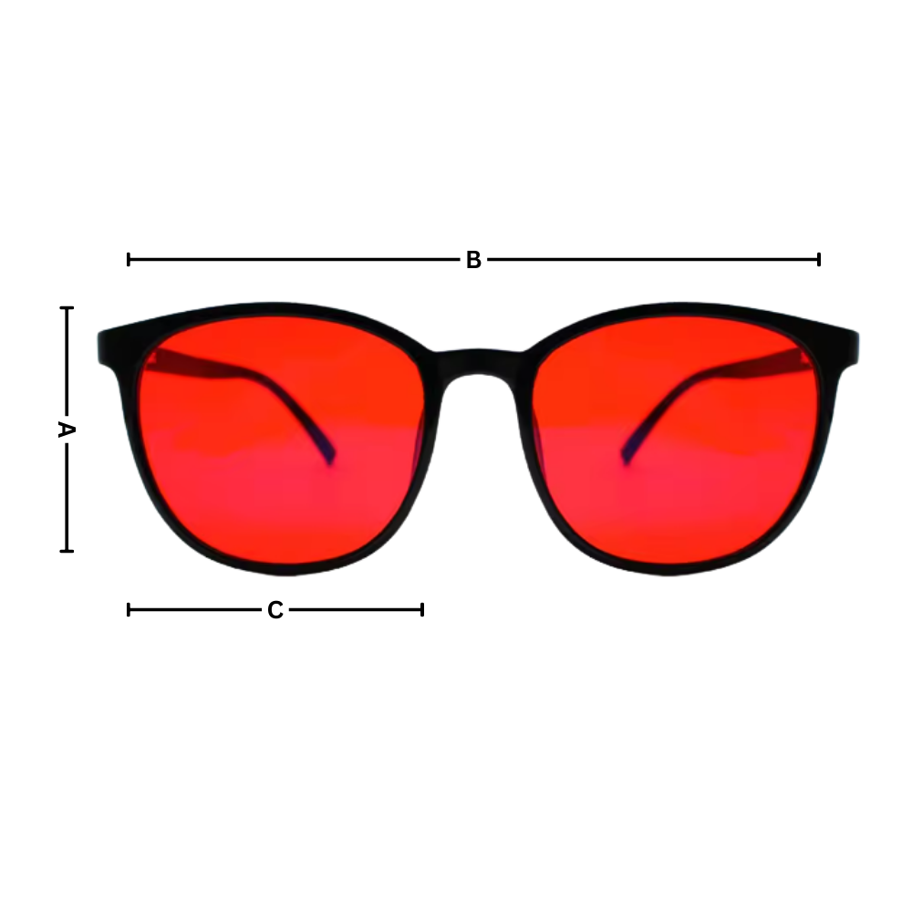 Lunettes rouges anti-fatigue à filtre bleu