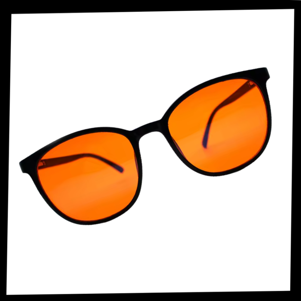 Lunettes rouges anti-fatigue à filtre bleu