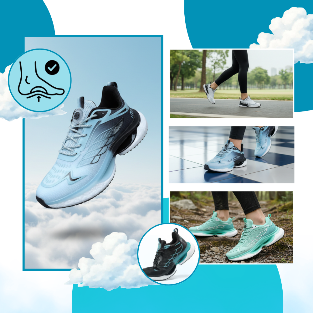 Chaussures de course rembourrées et respirantes
