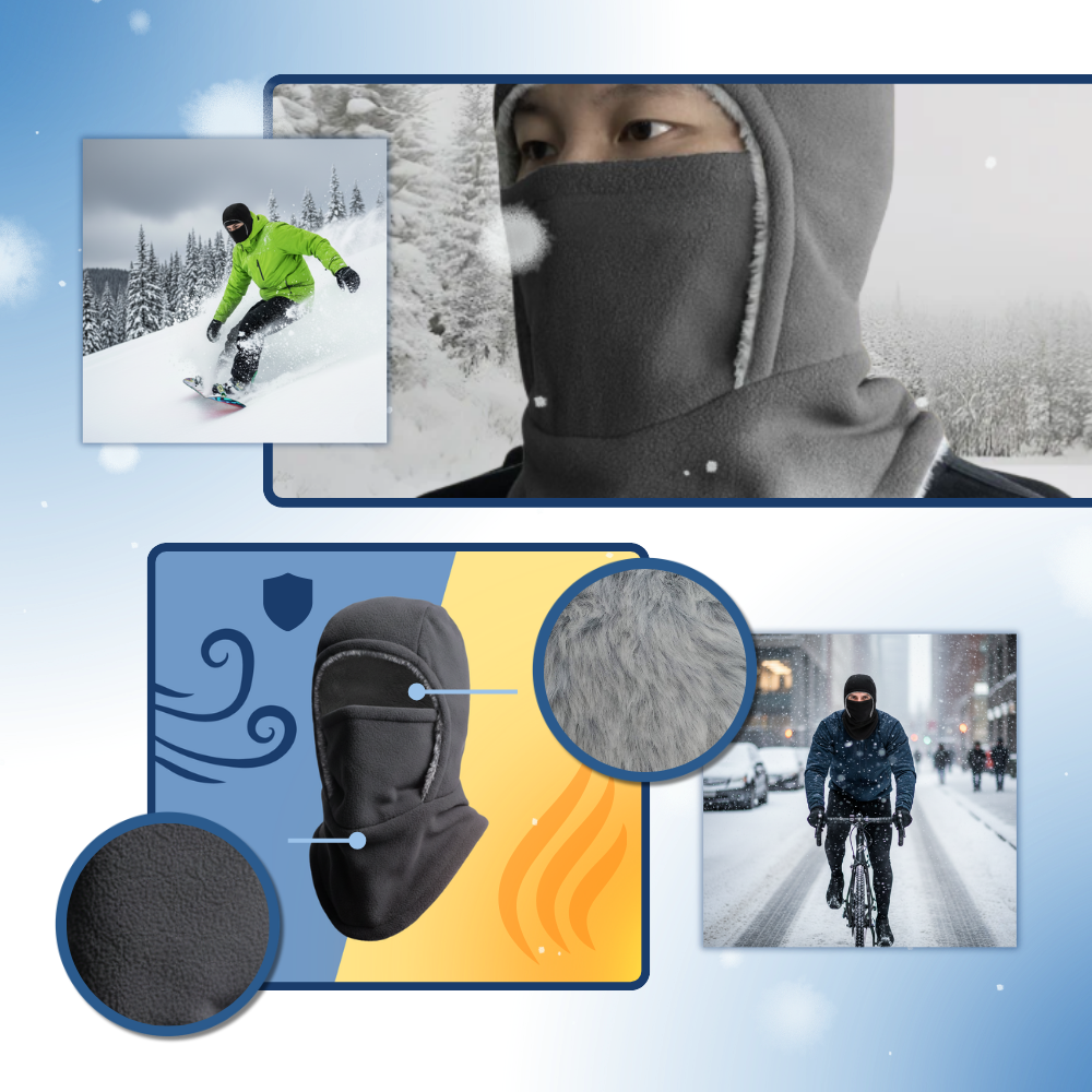Cagoule intégrale de ski coupe-vent