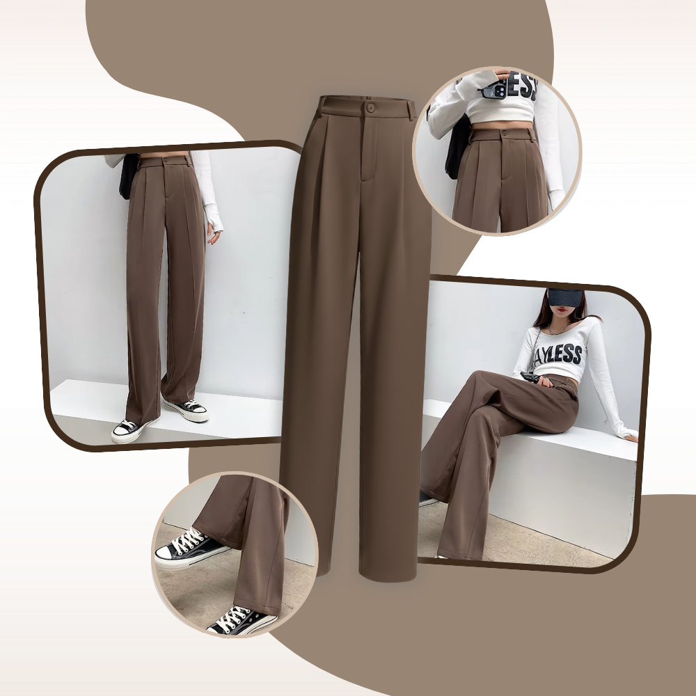 Pantalon chic à coupe large