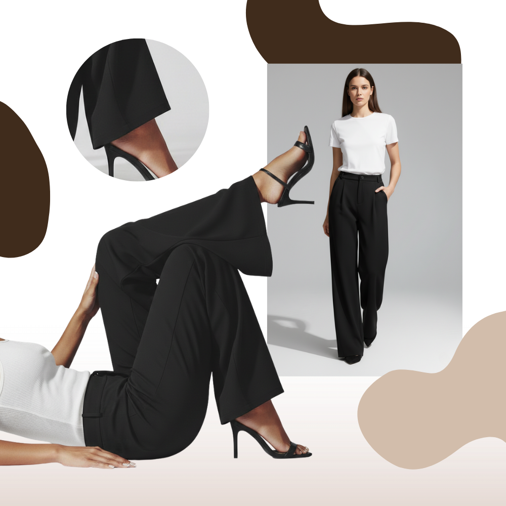 Pantalon chic à coupe large