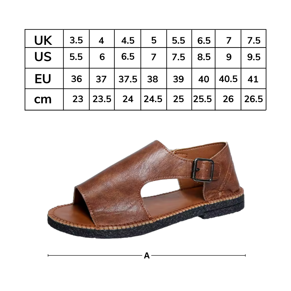 Sandales orthopédiques vintage chic