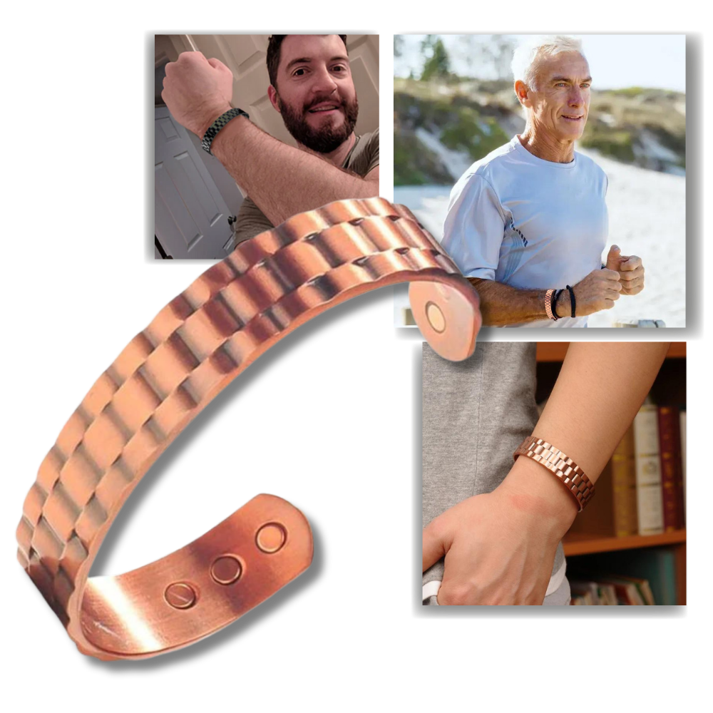 Bracelet de thérapie magnétique en cuivre