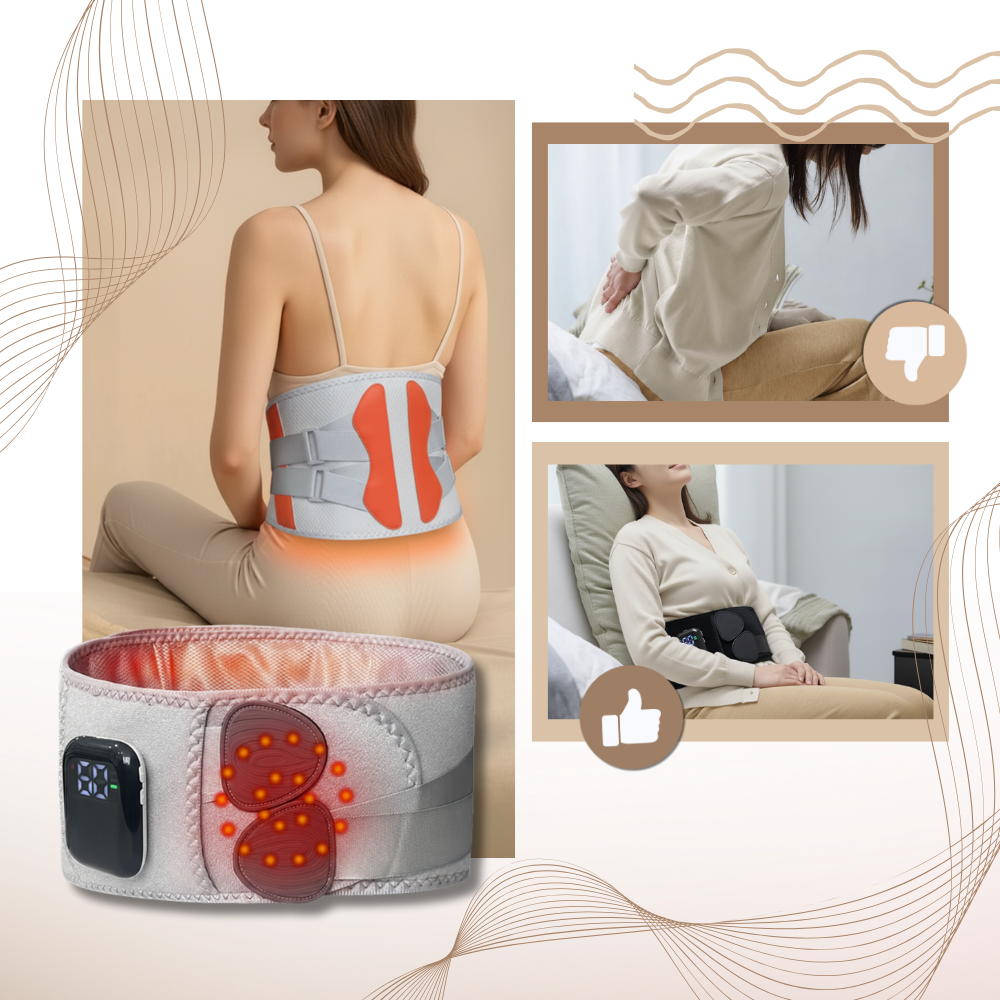 Ceinture massante et chauffante avec corset pour sciatique