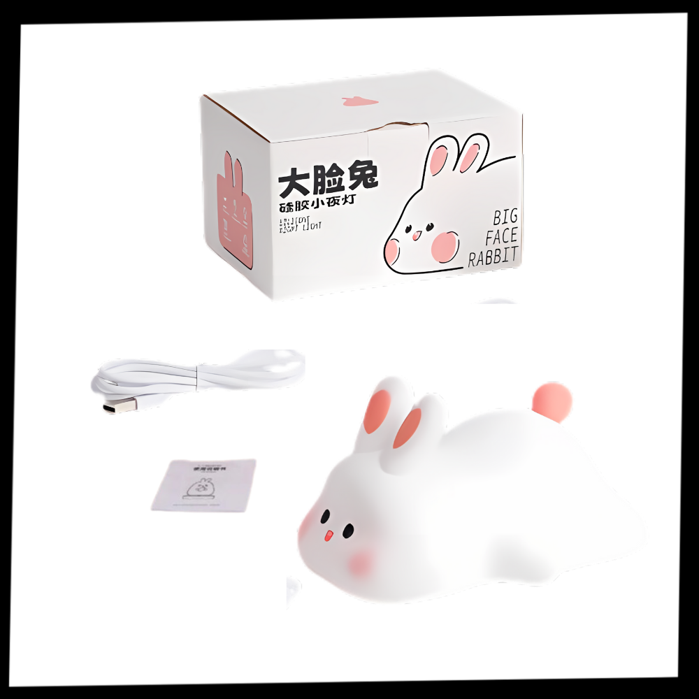 Veilleuse lapin adorable et douillette