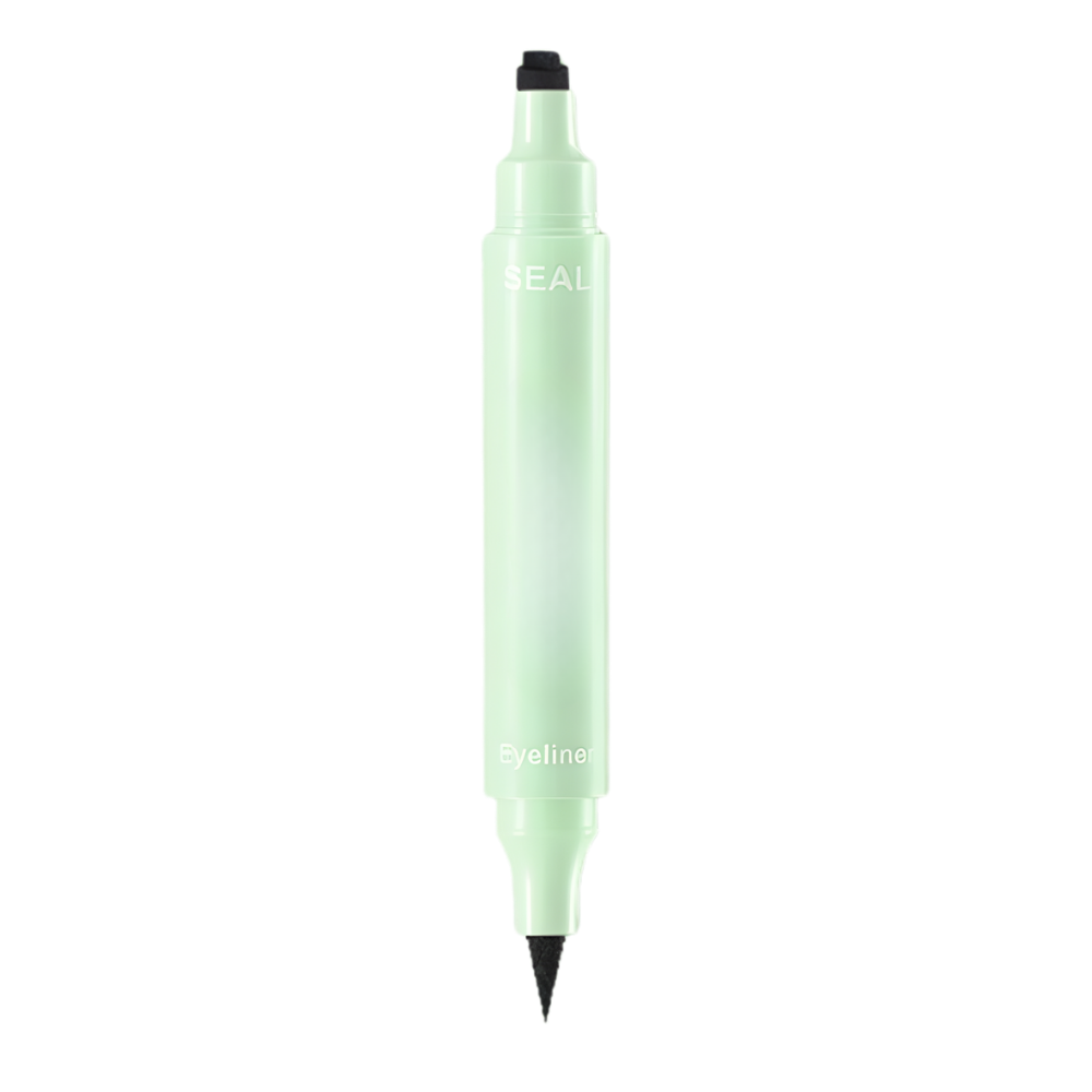 Eyeliner double têtes avec tampons de motifs