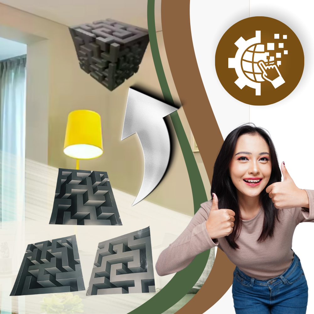Sticker mural illusion 3D