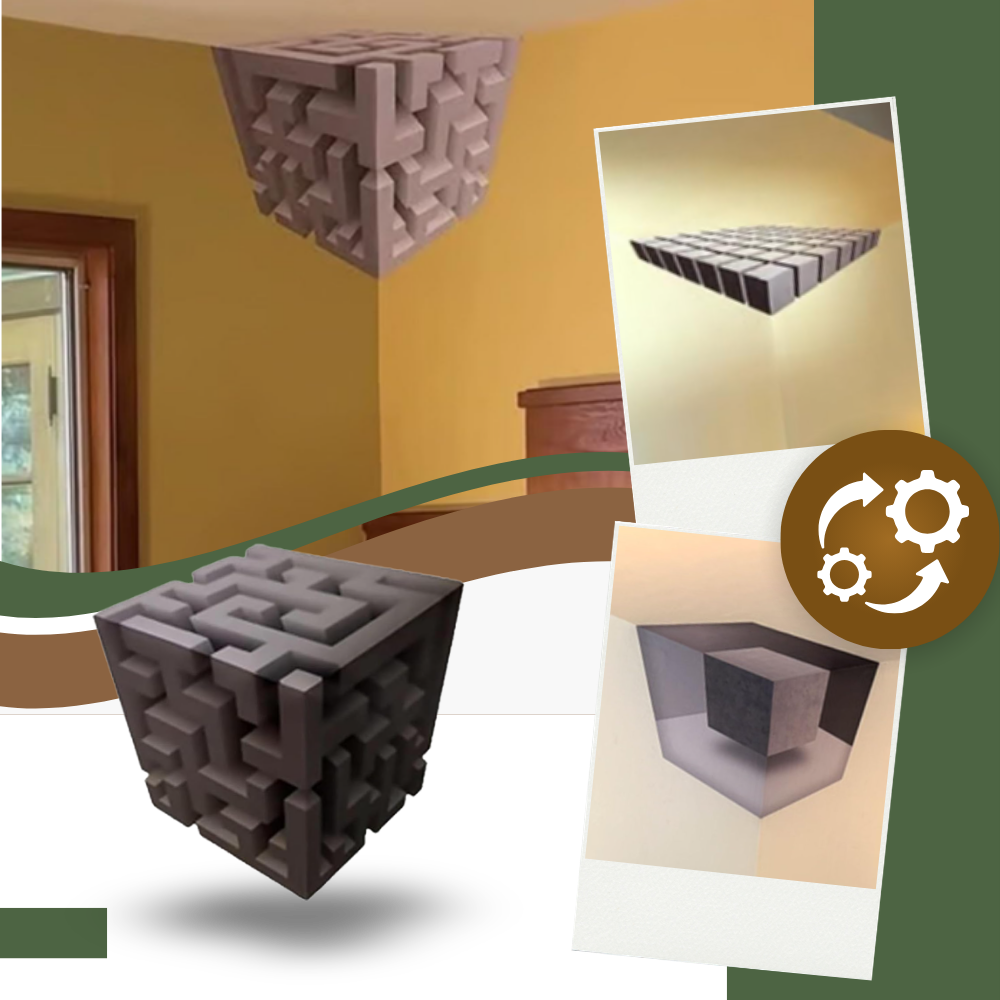 Sticker mural illusion 3D