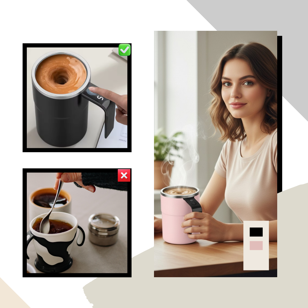 Tasse intelligente avec mélangeur automatique