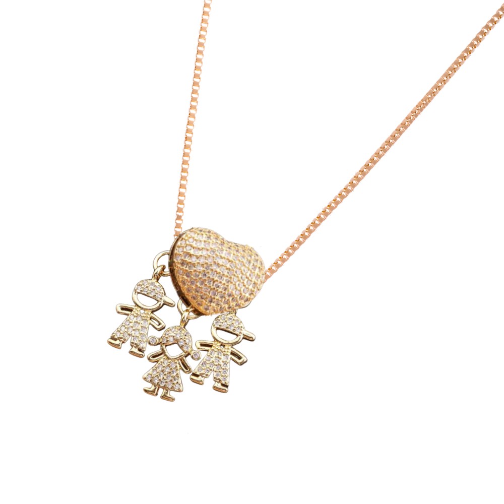 Collier élégant à breloques pour maman