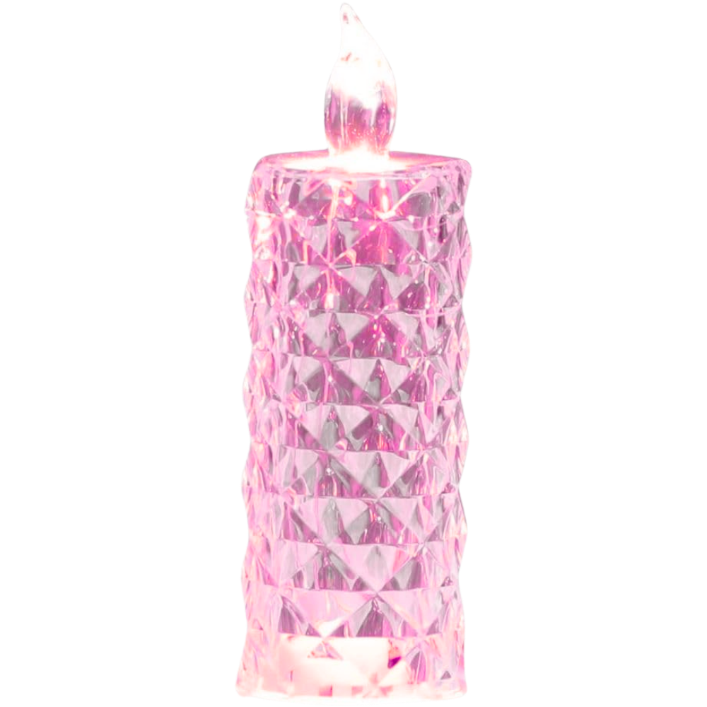 Bougie décorative LED sans flamme en cristal