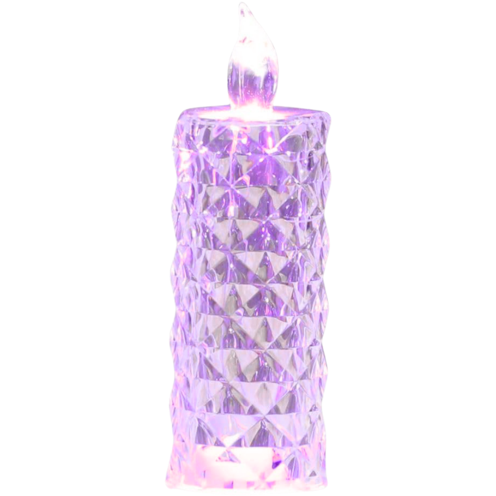 Bougie décorative LED sans flamme en cristal