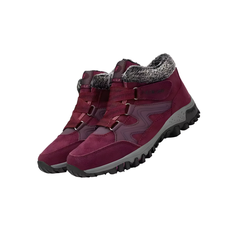 Bottines d'hiver chaudes doublées en polaire