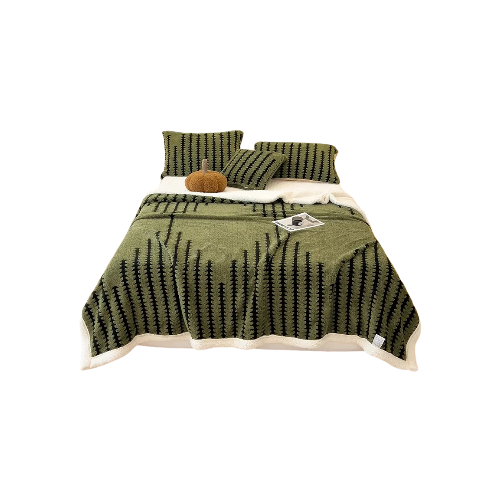 Couverture d'hiver molletonnée et moelleuse