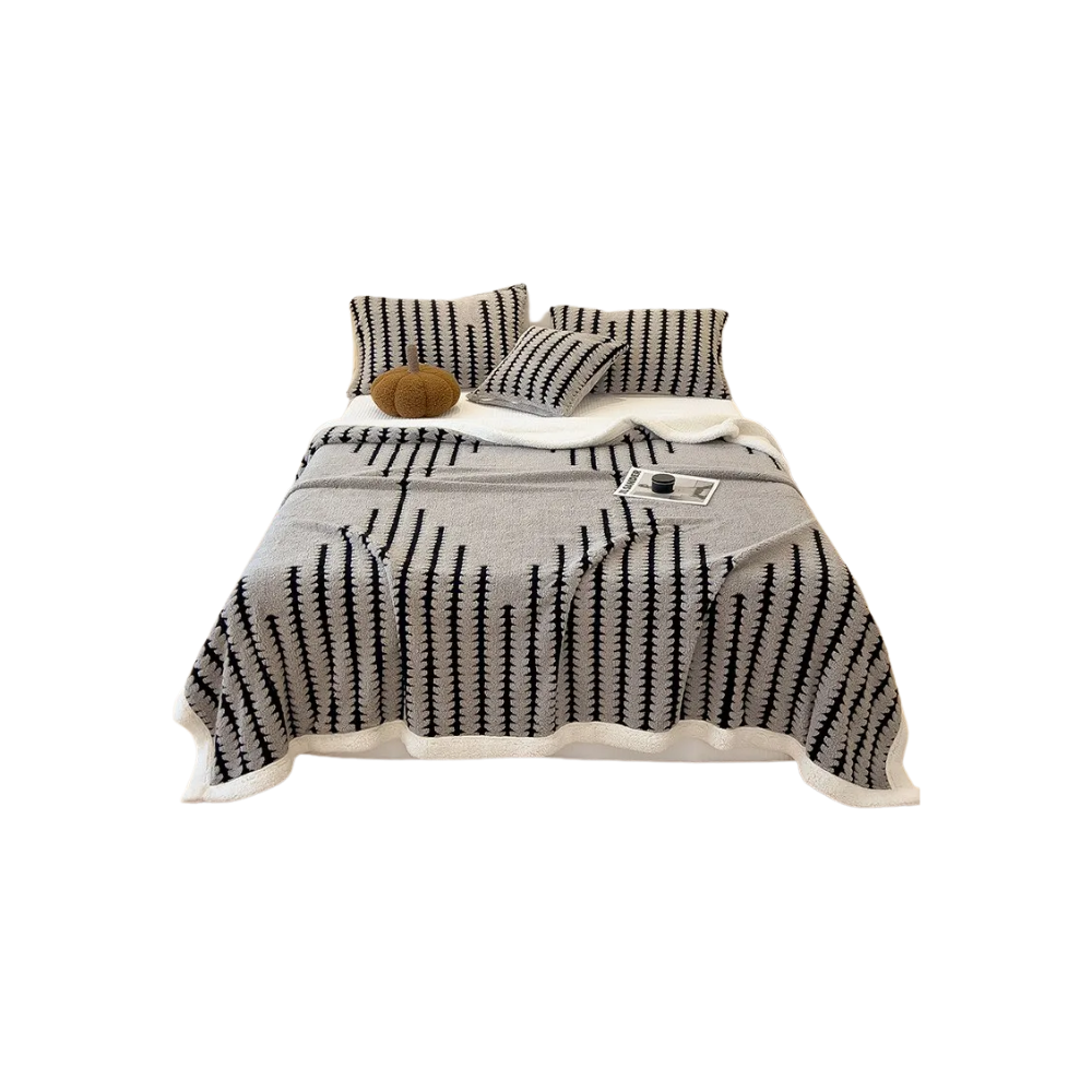 Couverture d'hiver molletonnée et moelleuse
