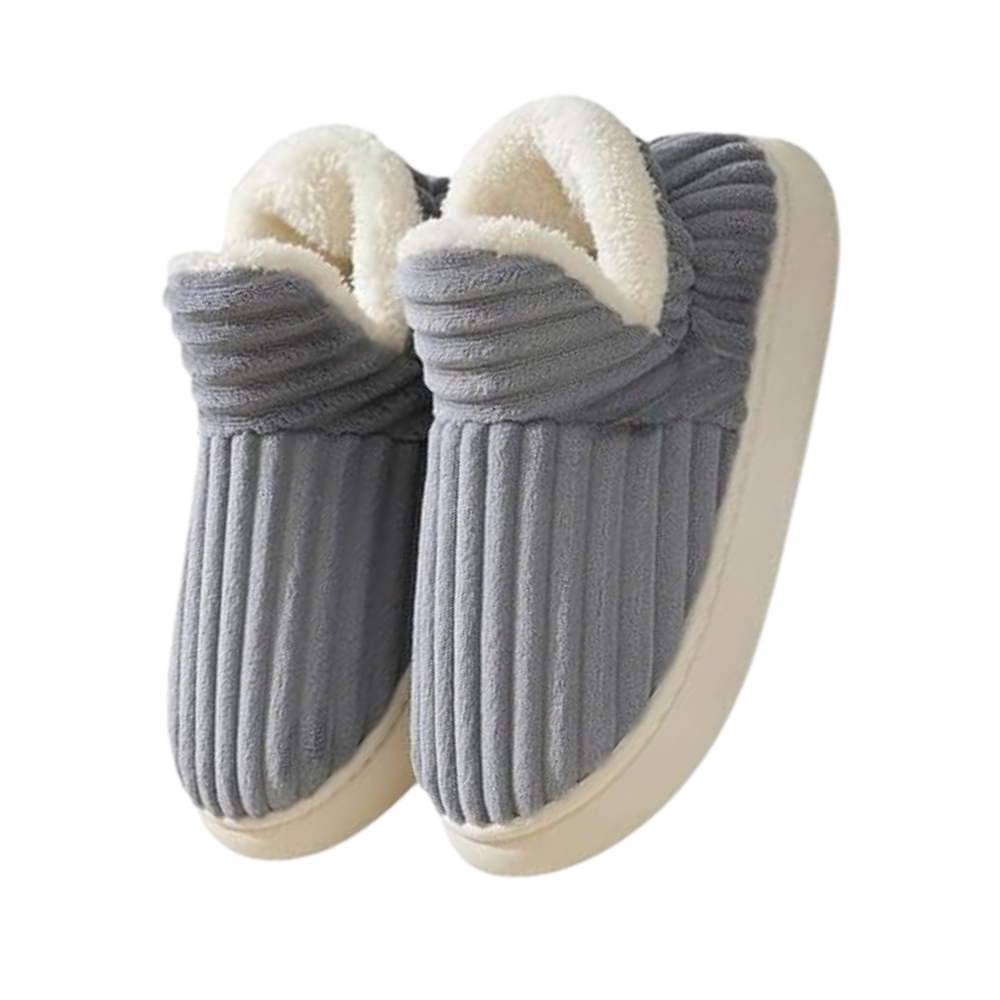 pantoufles d'intérieur douillettes en peluche moelleuse