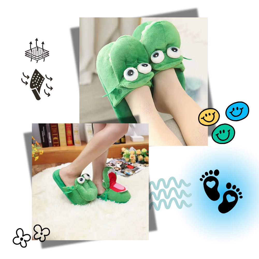 Chaussons crocodile amusants et confortables