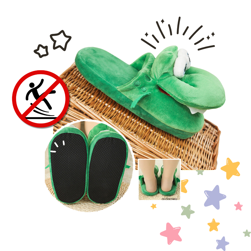 Chaussons crocodile amusants et confortables