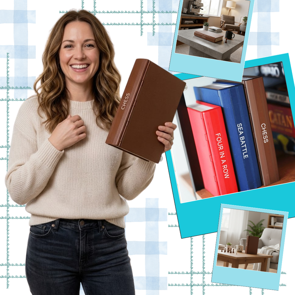 Échiquier pliable en forme de livre décoratif