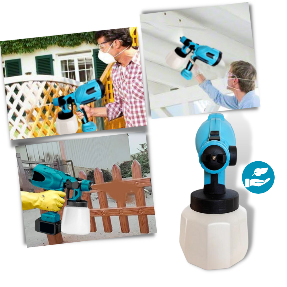 Pistolet à peinture sans fil haute pression