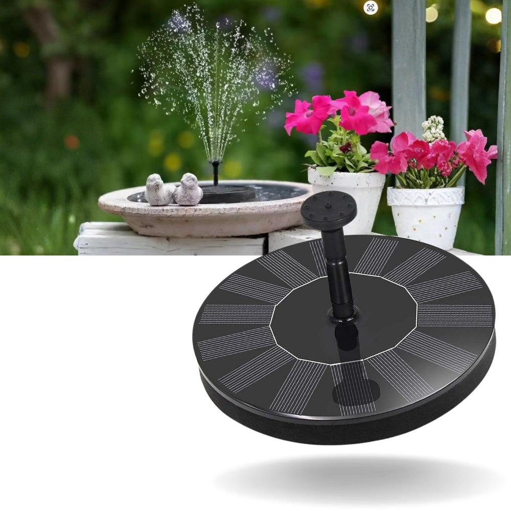 Fontaine solaire flottante de jardin