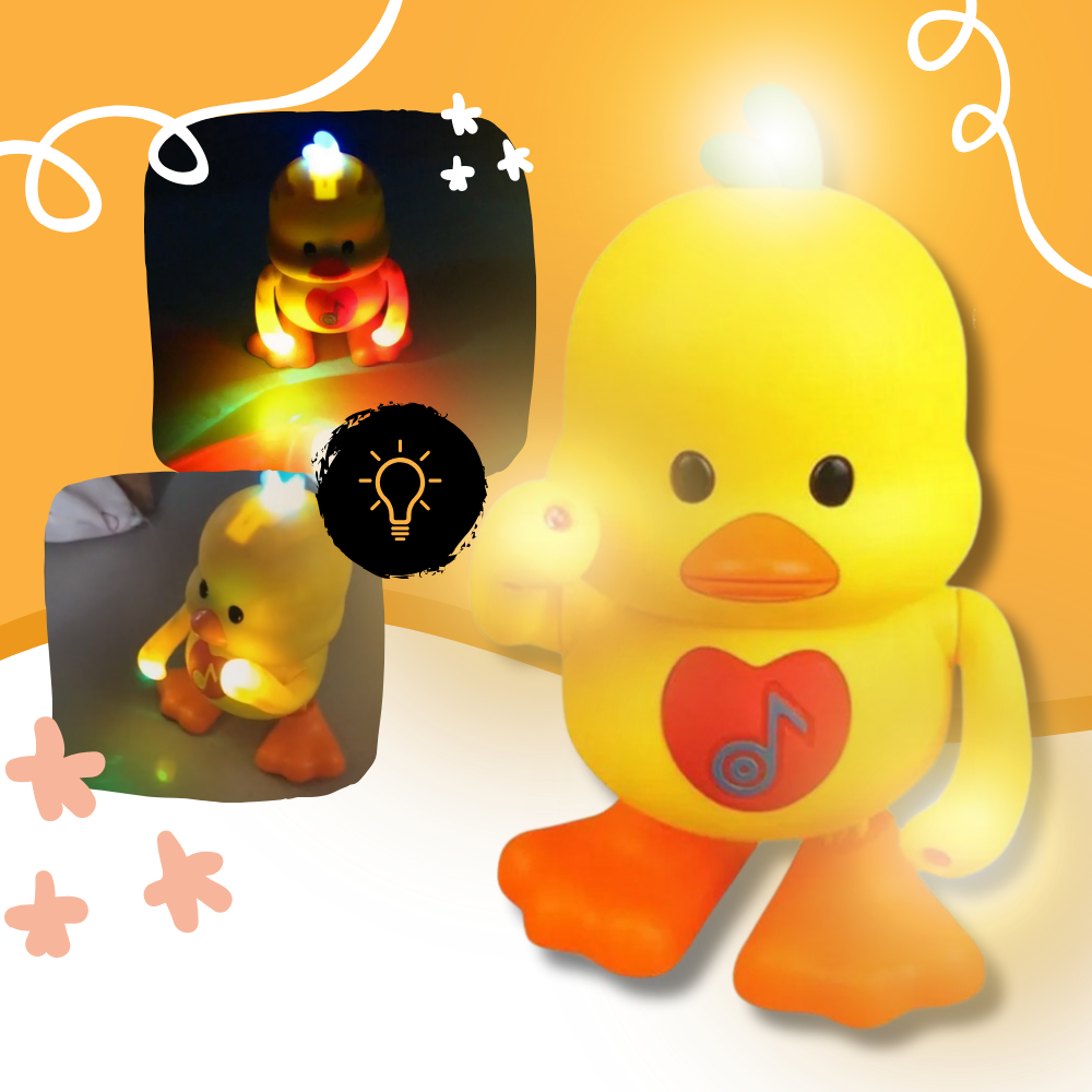 Jouet interactif canard dansant lumineux