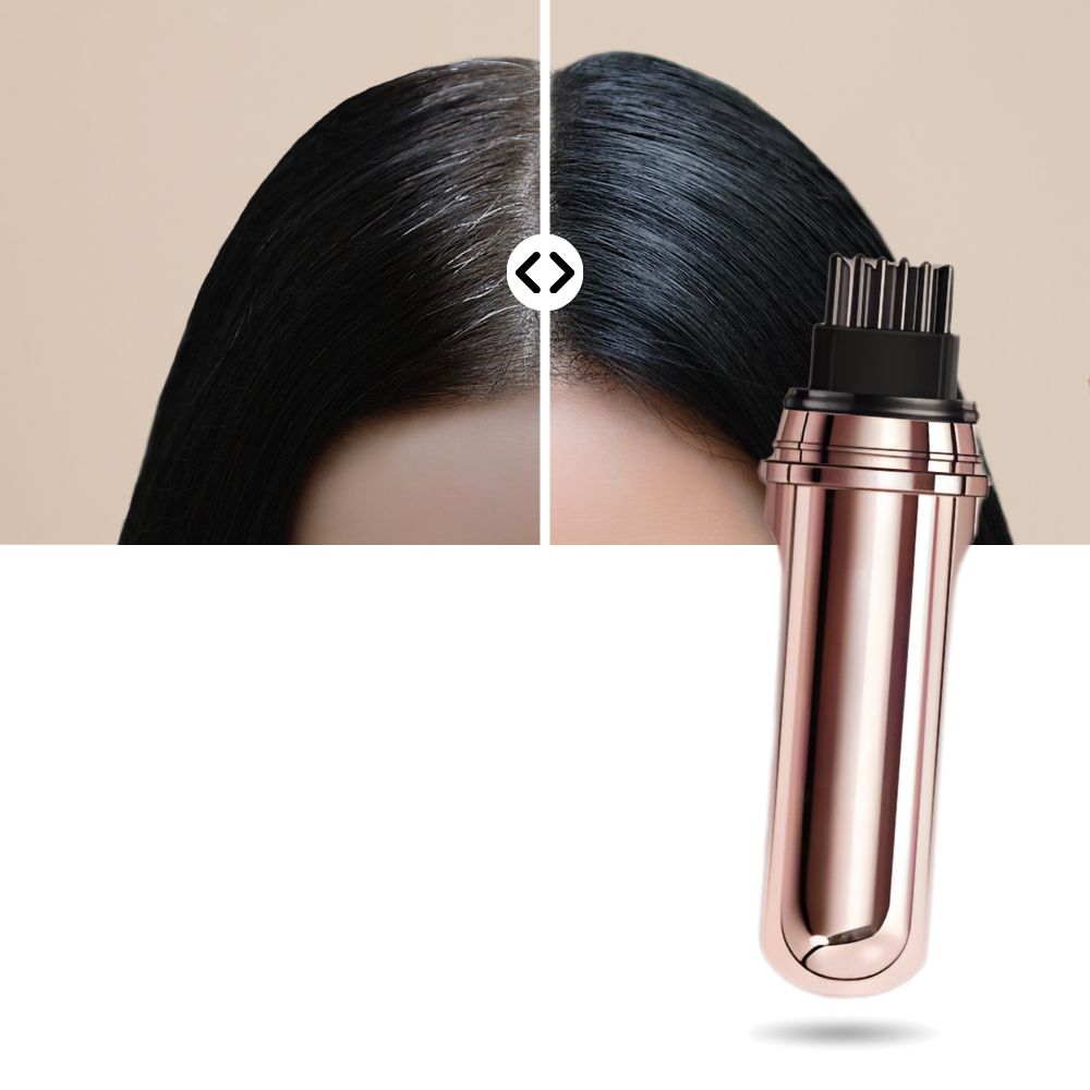Stylo peigne colorant pour cheveux à la kératine