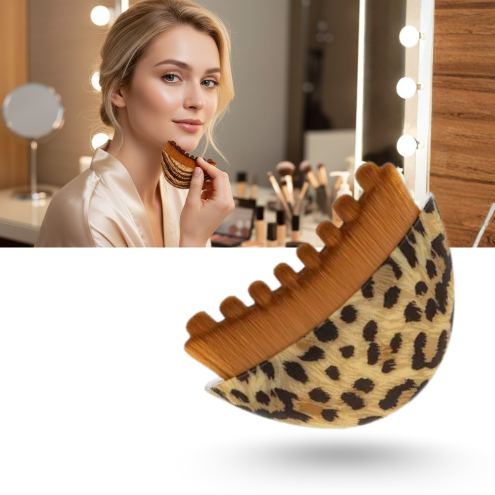 Brosse faciale pour drainage lymphatique