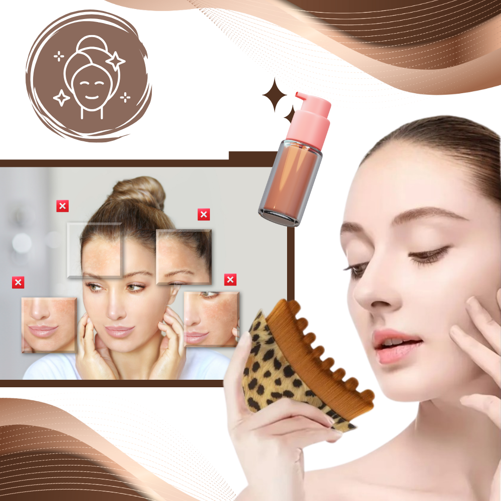 Brosse faciale pour drainage lymphatique