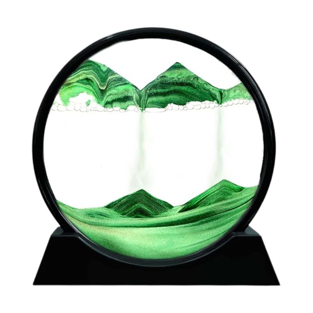Image d'art de sable en mouvement dynamique