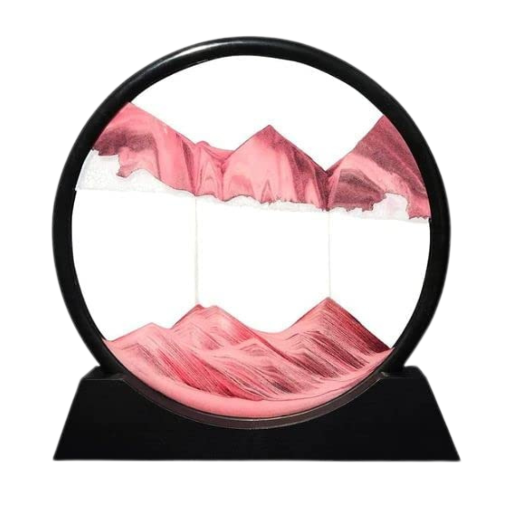 Image d'art de sable en mouvement dynamique