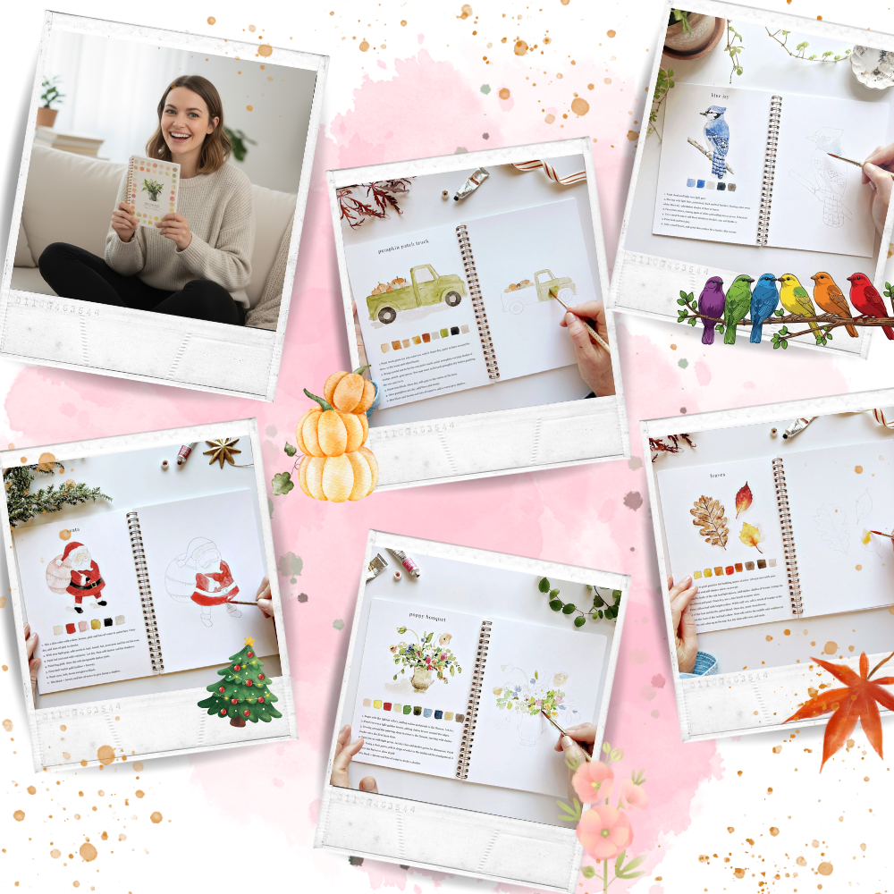 Livre de coloriage aquarelle multi-thèmes